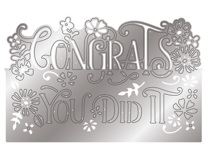 Gemini - Metal Die - Edge'ables - Congrats You Did It