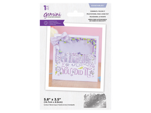 Gemini - Metal Die - Edge'ables - Congrats You Did It