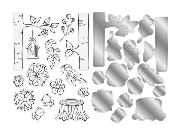 Gemini Pop Up Box Stamp & Die - Back To Nature