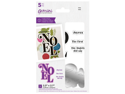 Gemini Christmas Word Stamp & Die - Noel