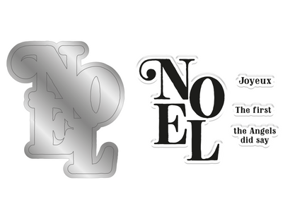 Gemini Christmas Word Stamp & Die - Noel