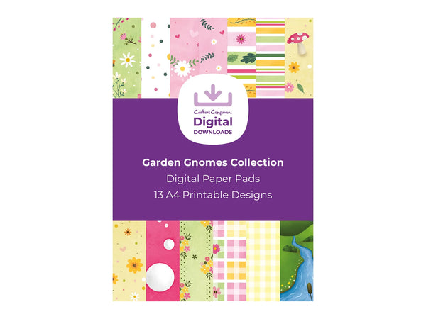 Garden Gnomes Collection - Digital Paper Pad