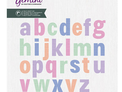 Gemini- Multi Craft Dies - Appliqué - Lowercase Alphabet