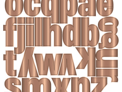 Gemini- Multi Craft Dies - Appliqué - Lowercase Alphabet