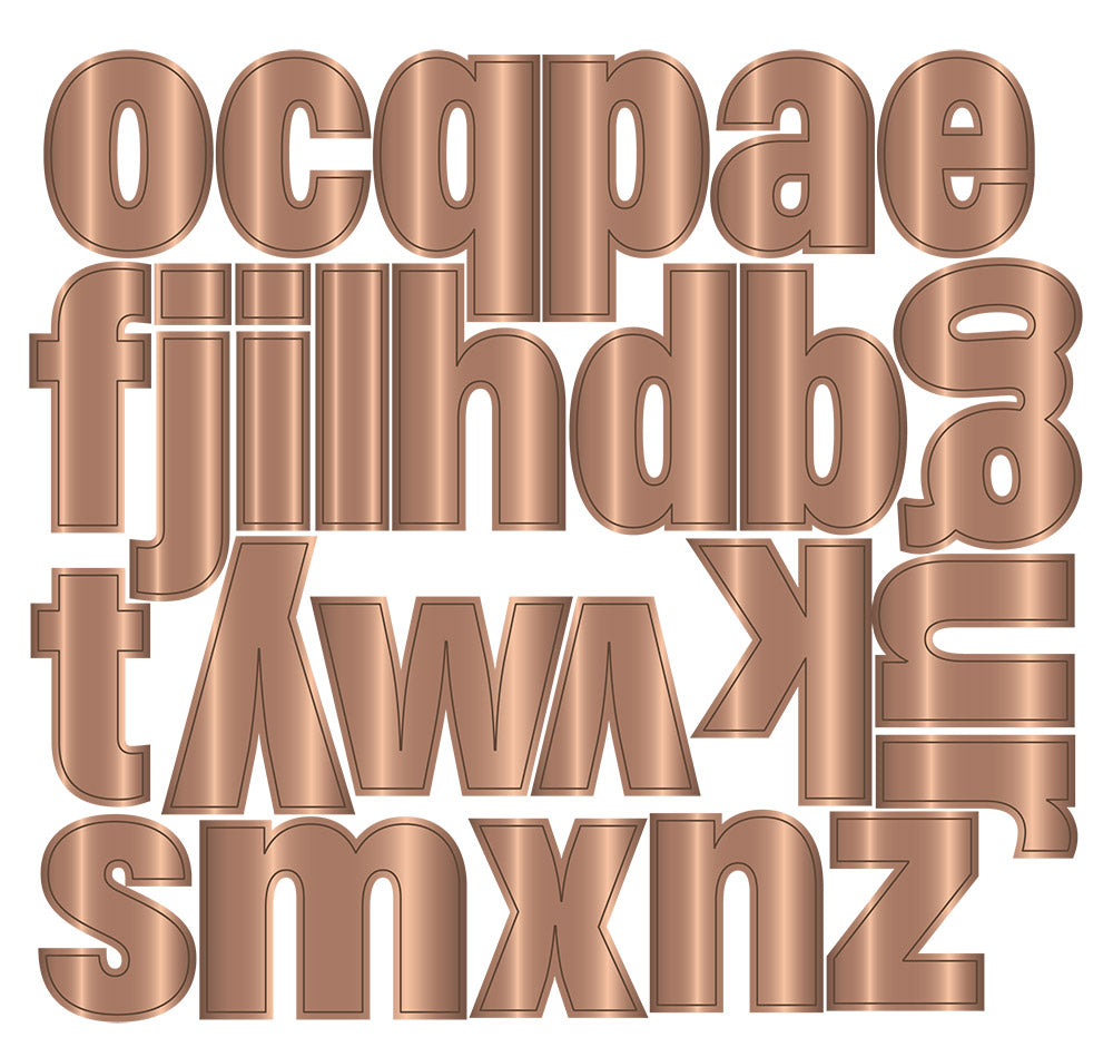 Gemini- Multi Craft Dies - Appliqué - Lowercase Alphabet