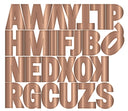 Gemini- Multi Craft Dies - Appliqué - Uppercase Alphabet