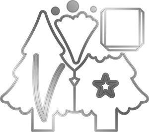 Gemini - Create-a-Card - Message Reveal Dies - Christmas Tree