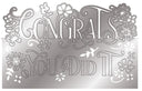 Gemini - Metal Die - Edge'ables - Congrats You Did It