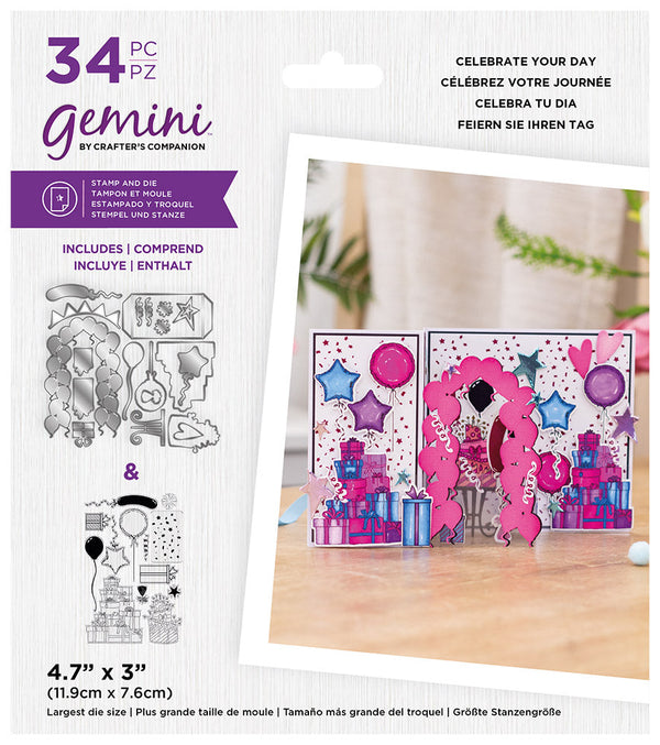 Gemini 3D Scene Builder Stamp and Die - Celebrate Your Day