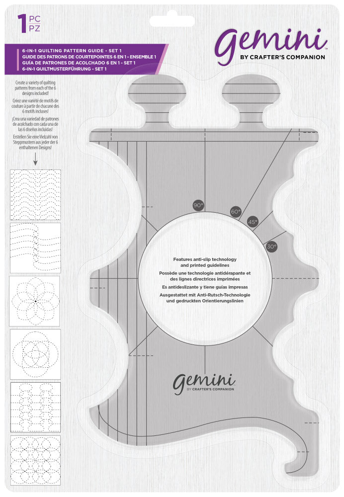 Gemini 6-in-1 Quilting Pattern Guide - Set 1