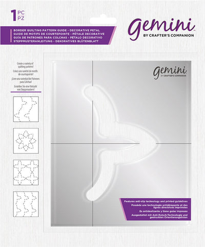 Gemini Border Quilting Pattern Guide - Decorative Petal