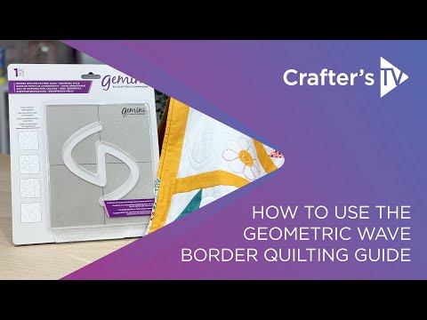 Gemini Border Quilting Pattern Guide - Geometric Wave
