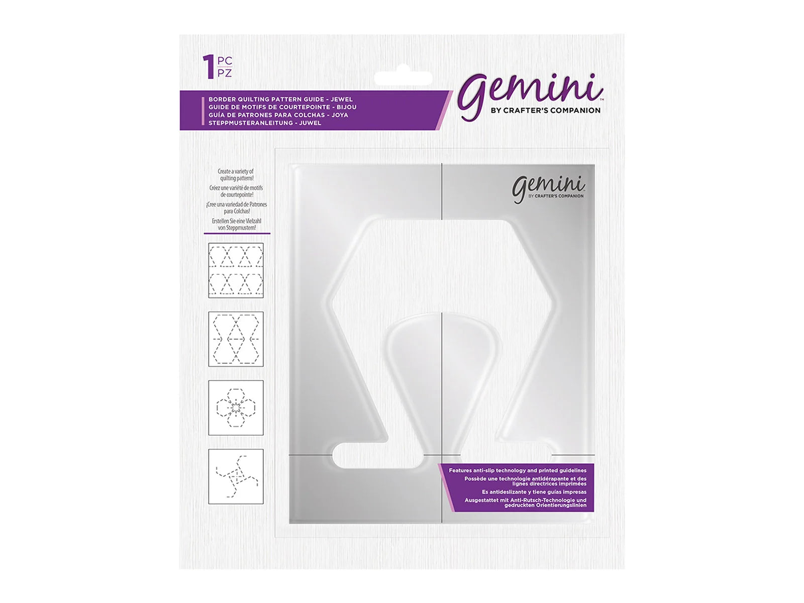 Gemini Border Quilting Pattern Guide - Jewel