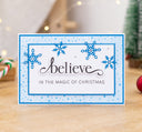 Gemini Christmas Fancy Sentiments Stamp and Die - Believe in the Magic of Christmas