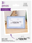 Gemini Christmas Fancy Sentiments Stamp and Die - Let It Snow
