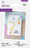 Gemini Confetti Border Elements Die - Party Time