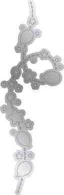Gemini Confetti Border Elements Die - Party Time