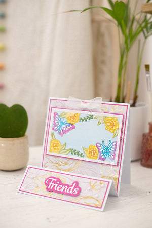 Gemini Create-a-card Paper Piecing Die – Butterflies and Blooms