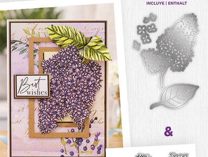 Gemini Decoupage Flower Stamp and Die - Lovely Lilac