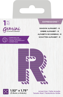Gemini Expressions Die - Shadow Alphabet R