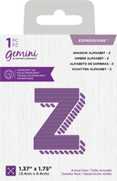 Gemini Expressions Die - Shadow Alphabet Z