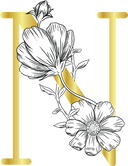 Gemini FOILPRESS Expressions Large Stamp and Die Set - Letter N