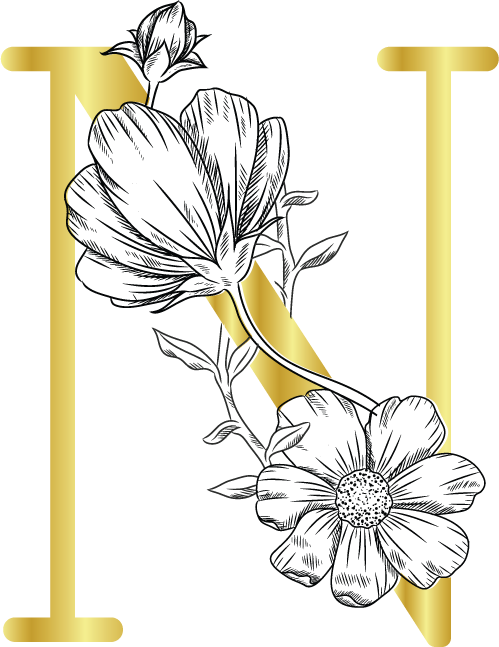 Gemini FOILPRESS Expressions Large Stamp and Die Set - Letter N