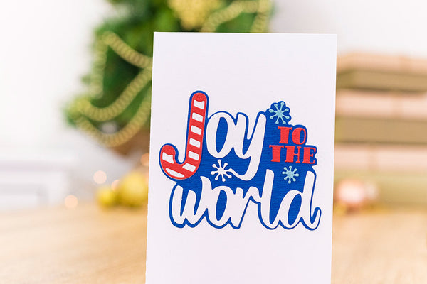Gemini Layerable Sentiments Christmas Expressions Die - Joy To The World