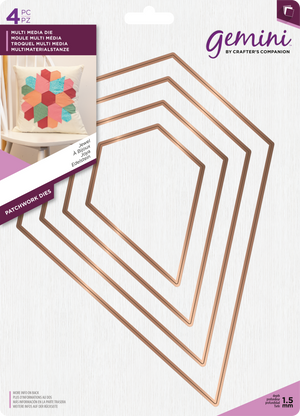 Gemini Multi Media Patchwork Die - Jewel