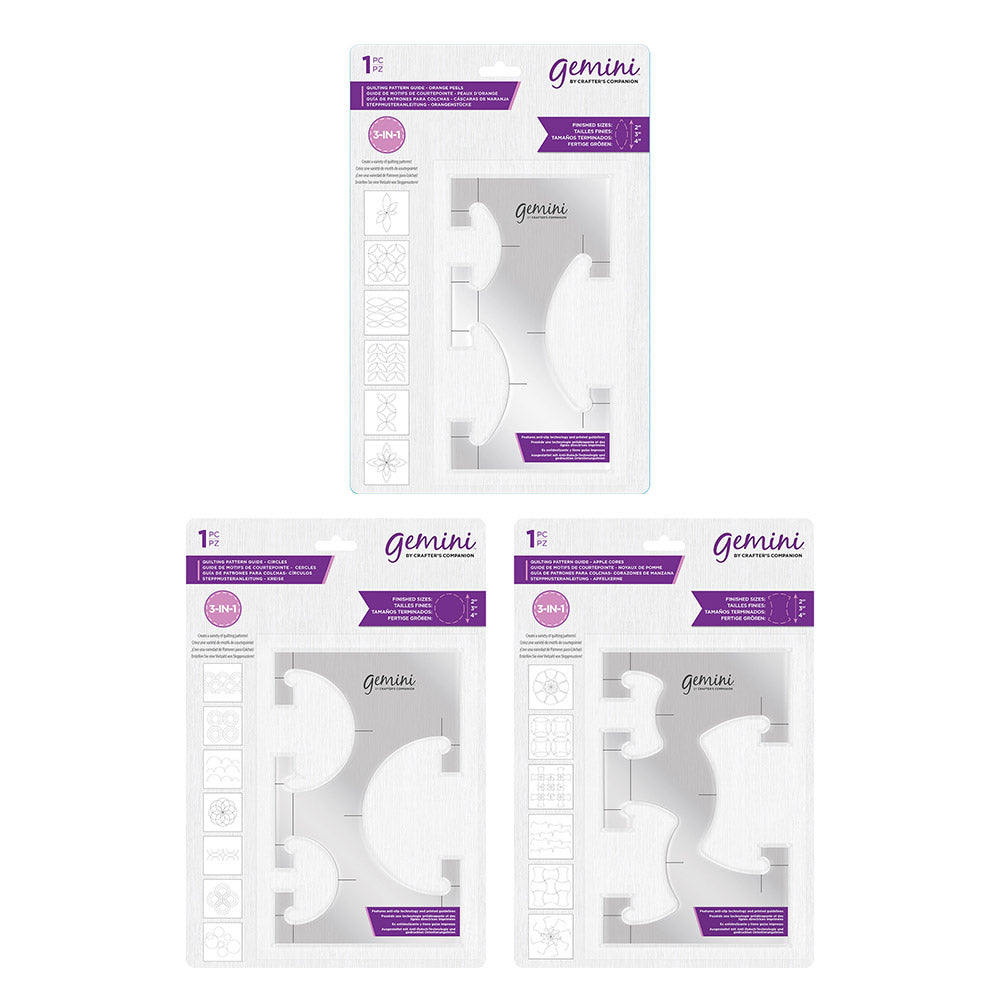 Gemini Quilting Pattern Guides Starter Kit Crafters Companion EU