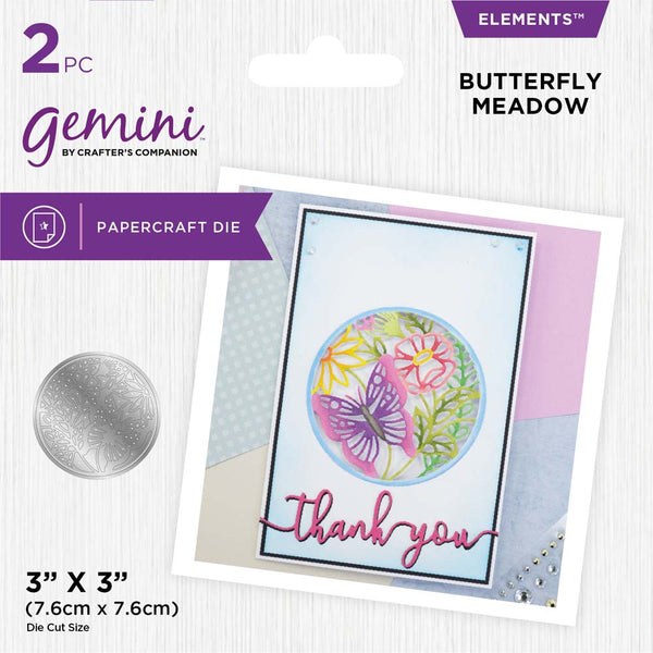 Gemini Statement Cut In and Out Die - Butterfly Meadow