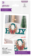 Gemini Winter Floral Expressions Die - Shaped Word - Holly