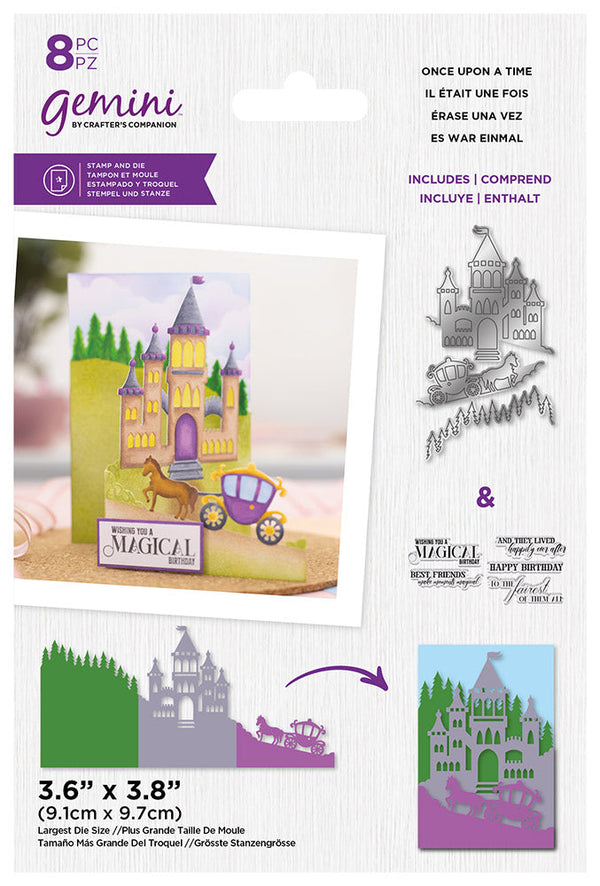 Gemini Zig Zag Scene Builder Stamp and Die - Once Upon a Time