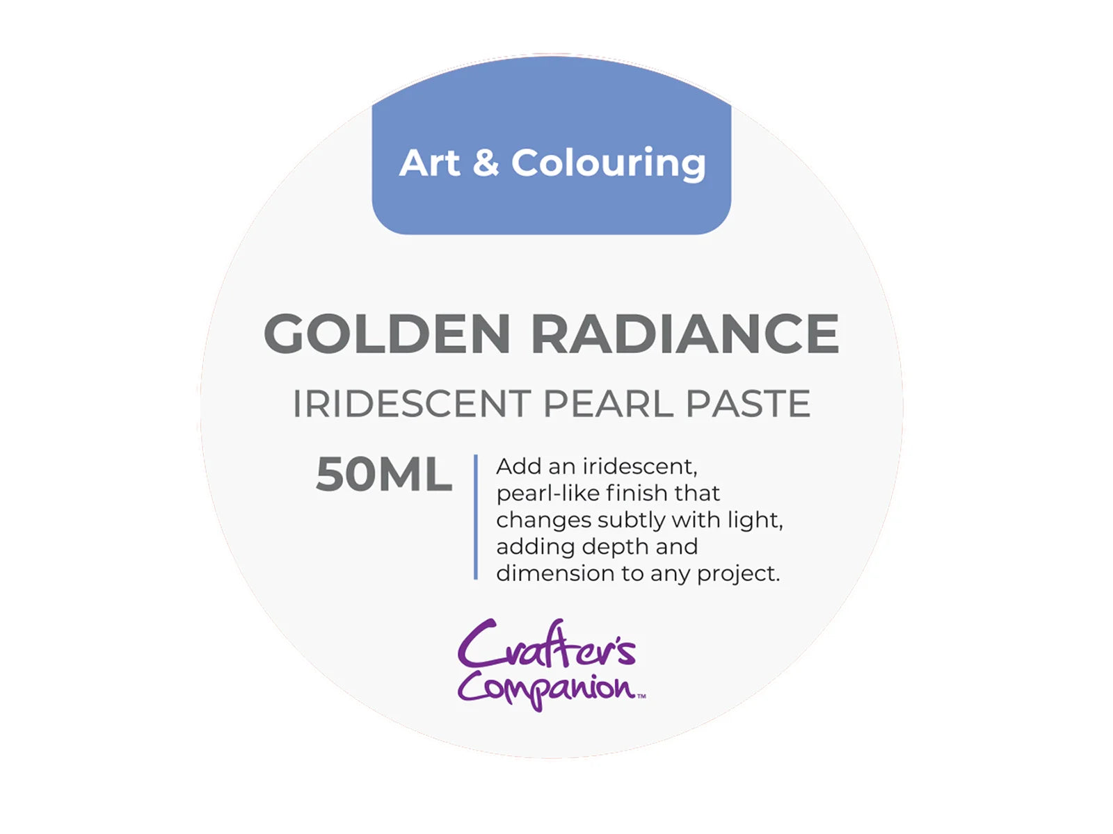 Crafters Companion Iridescent Pearl Paste Golden Radiance