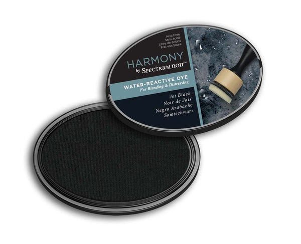 Harmony by Spectrum Noir Water Reactive Dye Inkpad - Jet Black