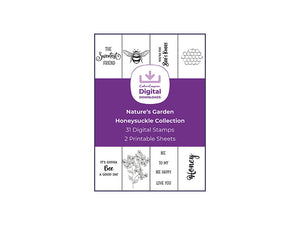 Nature's Garden Honeysuckle Collection - Digital Stamp Sheets - A4