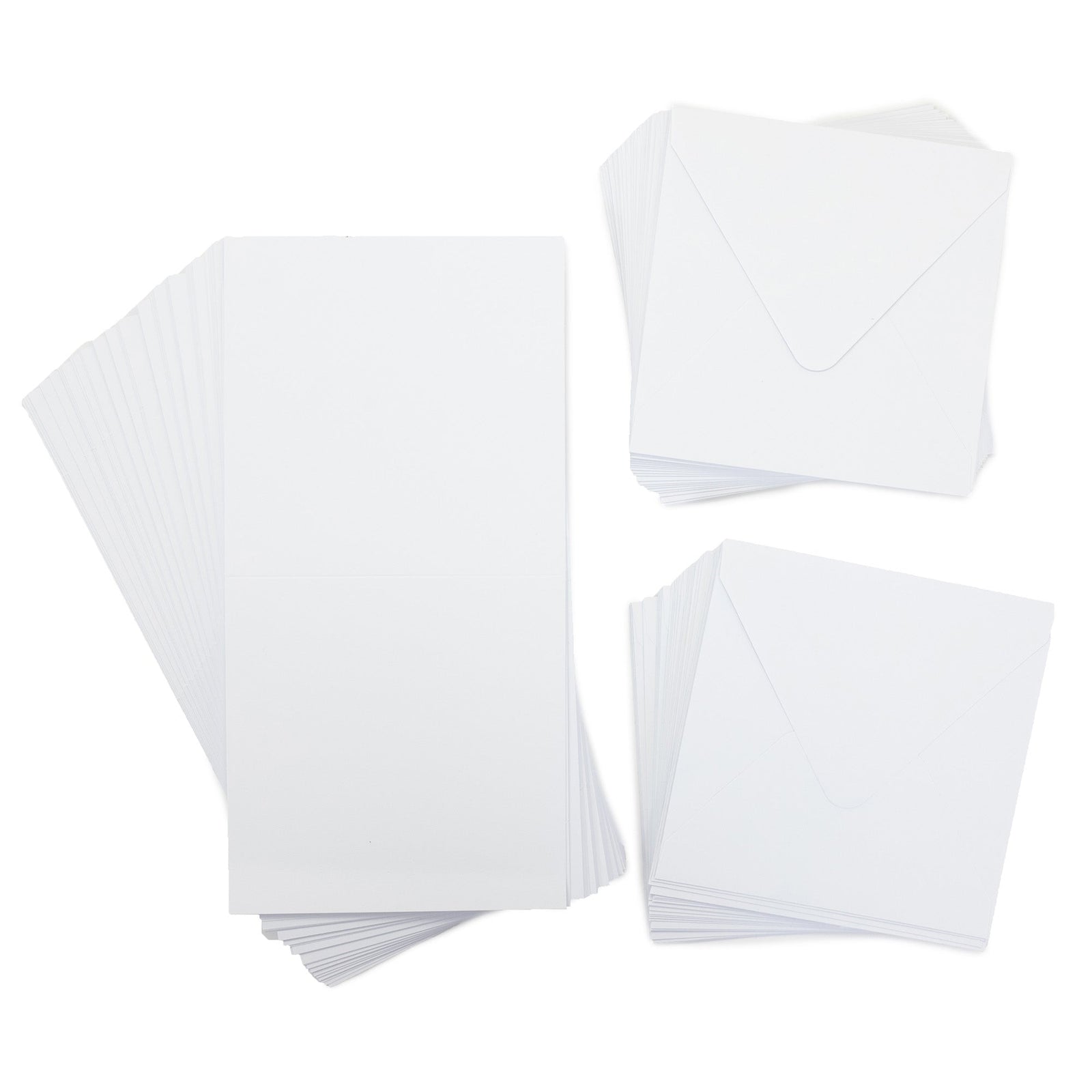 Crafter's Companion - 5"x5" White Card & Envelope 50pk