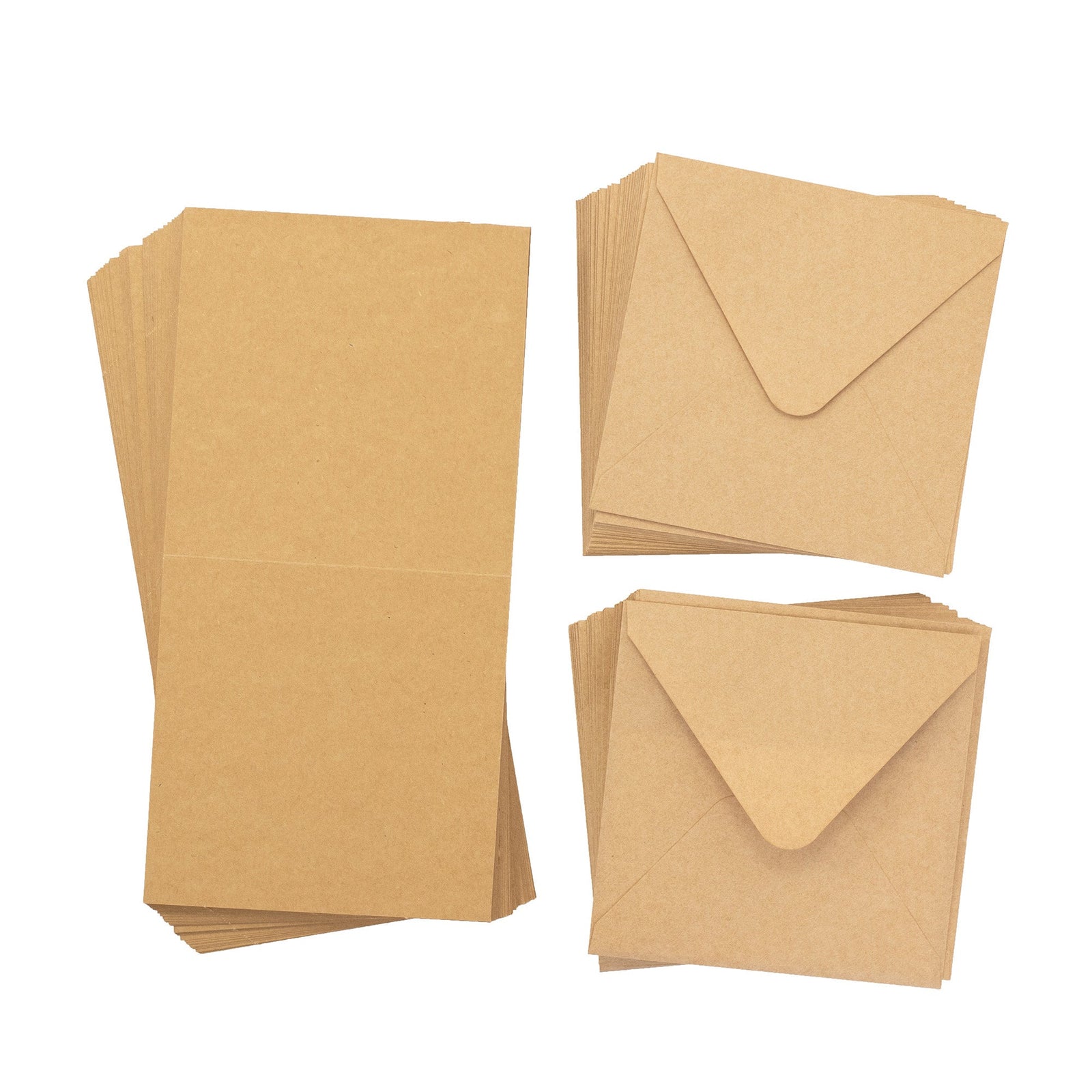 Crafter's Companion - 6"x 6" Kraft  Card & Envelopes 50pk