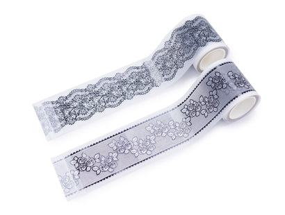 Sara Signature Thorn & Bloom - Vellum Lace Washi Tape