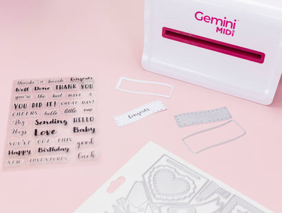 Hands and Banners Celebration Stamp & Metal Die Set