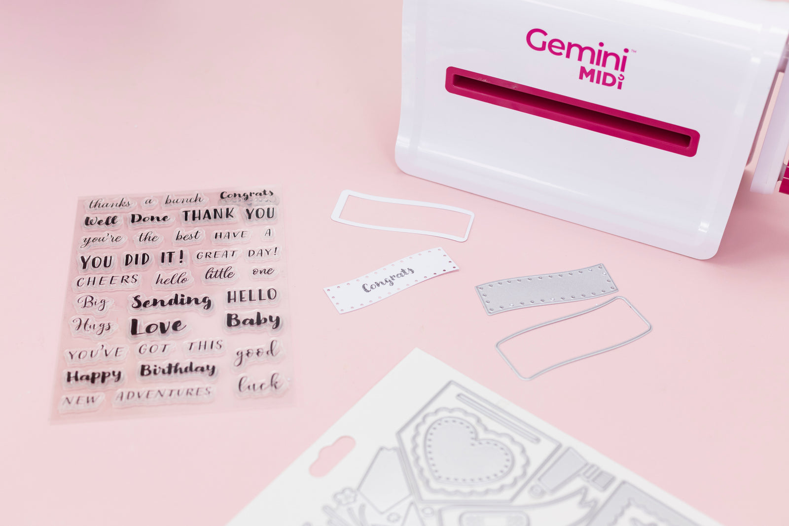 Hands and Banners Celebration Stamp & Metal Die Set