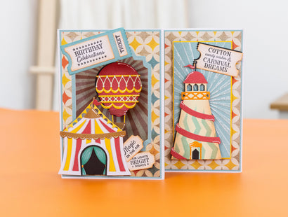 Vintage Carnival 6 x 4 2D Embossing Folder - Vintage Carnival