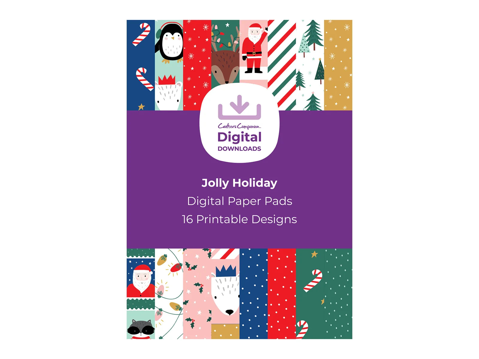 Violet Studios Jolly Holiday - Digital Paper Pad