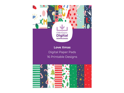 Violet Studios Love Xmas - Digital Paper Pad