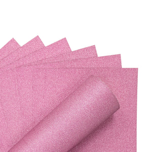 Crafter's Companion Glitter Card 10 Sheet Pack - Baby Pink