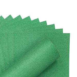 Crafter's Companion Glitter Card 10 Sheet Pack - Xmas Green