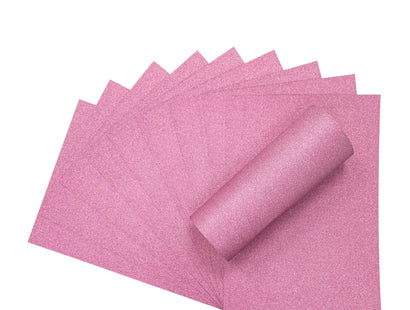 Crafter's Companion Glitter Card 10 Sheet Pack - Baby Pink