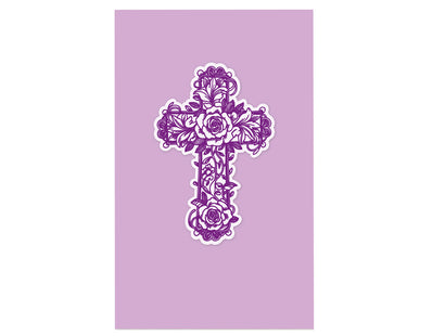 Floral Cross Stamp & Metal Die Set