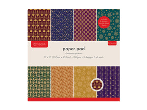 Crafter's Companion 12"x12" Paper Pad - Christmas Opulence