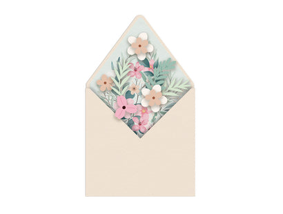 Floral Stamps, Metal Dies and Envelope Liners